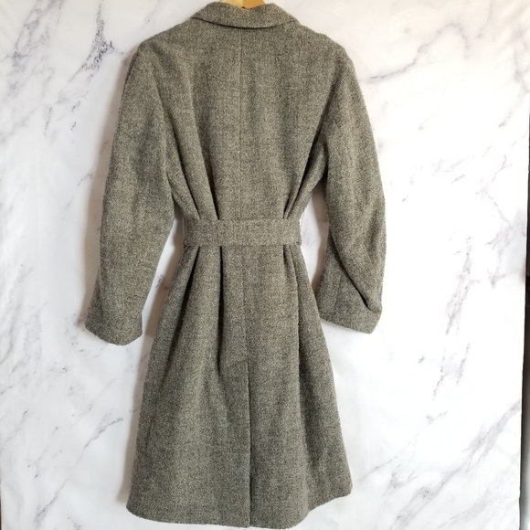 VINCE Double Breasted Belted Winter Wool Coat - Picture 4 of 12